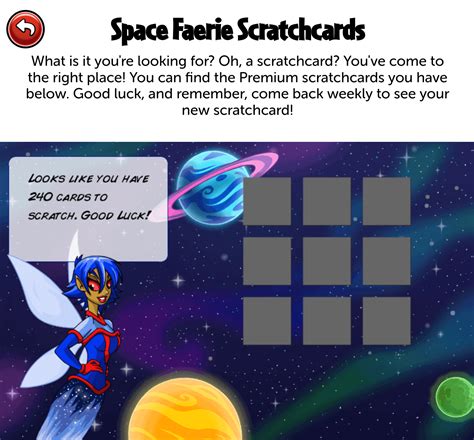 faeries fortune scratchcard|neopets space faerie scratchcard.